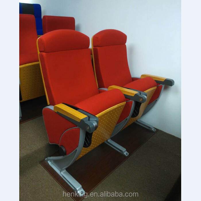 Modern stadium chair folding auditorium seat 3d theatre seating with metal feet,church pew