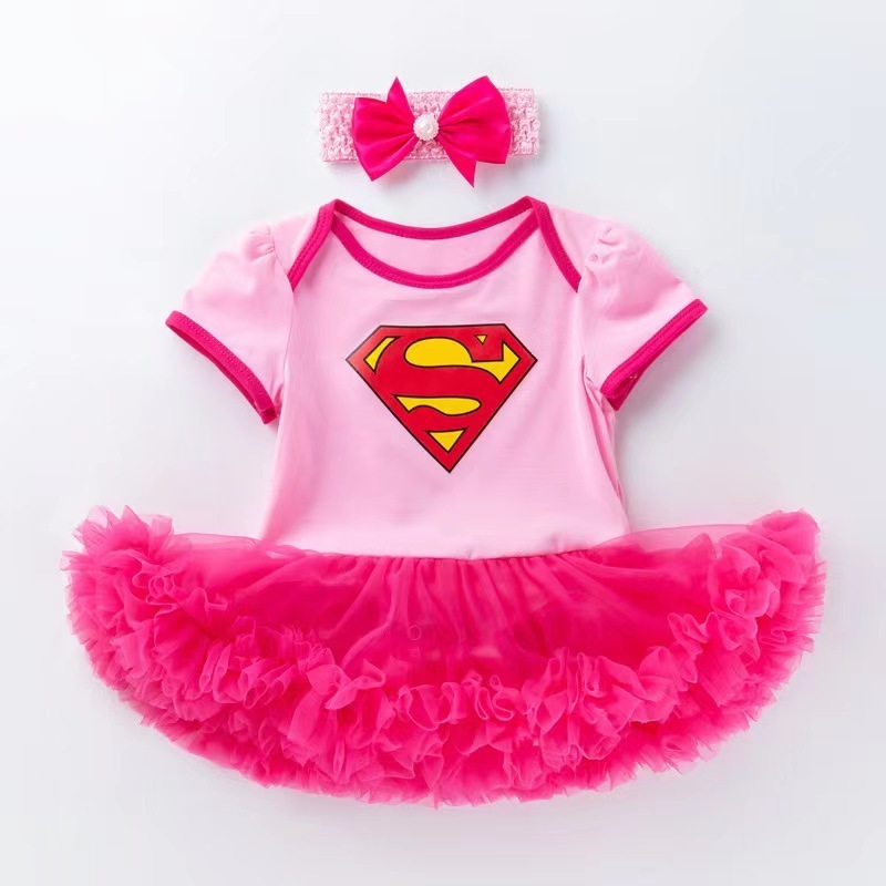 1 2 Years Old Infant Clothing Minnie Design Lil Girls Costume Princess Cosplay Superhero Baby Costume Birthday Baby Party Dress