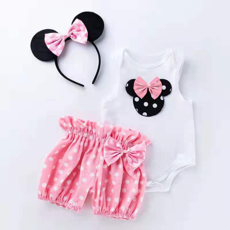 3 Pieces Little Girls Clothing Sets Summer Baby Girl Tutu Dress Cotton Cute Other Girls' Clothing Casual Baby Outfits 1 2 Year