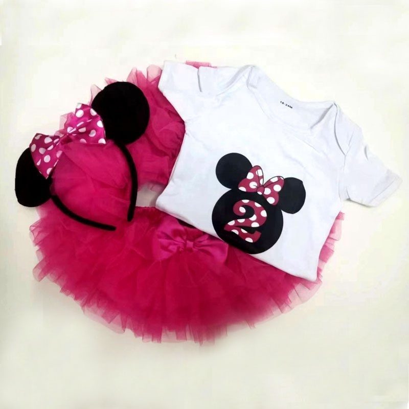 1 2 Years Old Infant Clothes My First Outfit Gift Set 1st Birthday Dress for Baby girl Party Dresses Princess Baby Girl Dresses