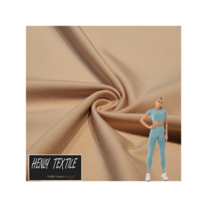 HTCF220402 BIODEGRADABLE RECYCLE FABRIC 81%RECYCLE POLYESTER 19%SPANDEX 220GSM KNITTED INTERLOCK FABRIC FOR LEGGING YOGA