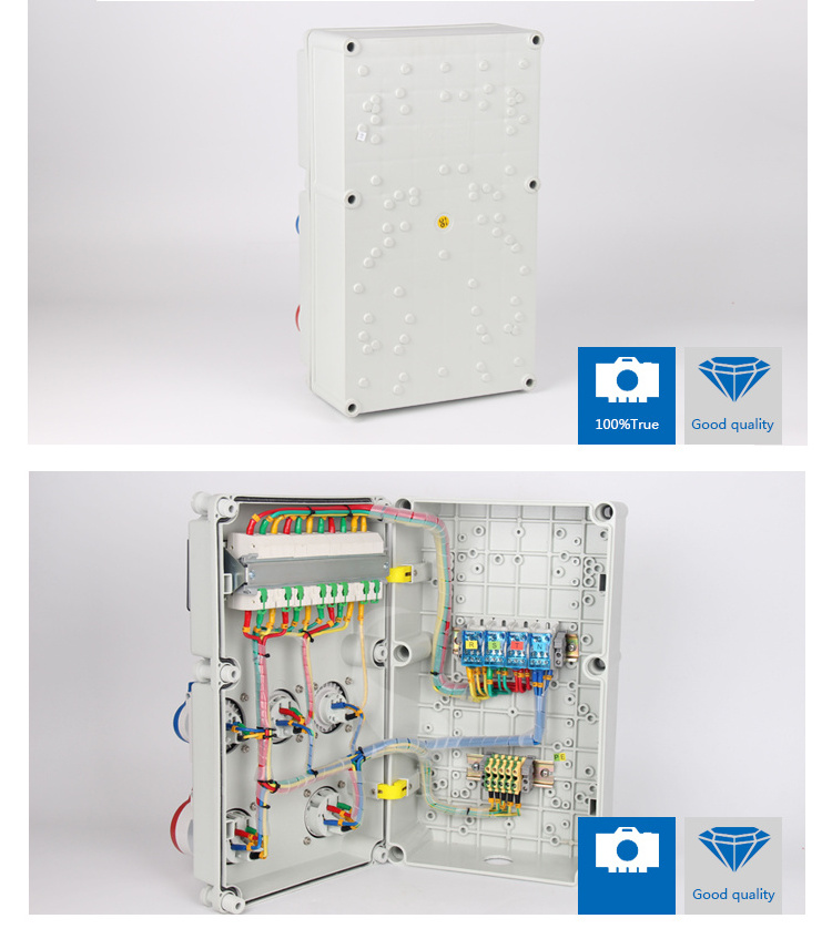 Outdoor Power Supply Maintenance of Industrial Socket Box Plastic Waterproof Junction Box IP67 Customized Electrical Enclosure