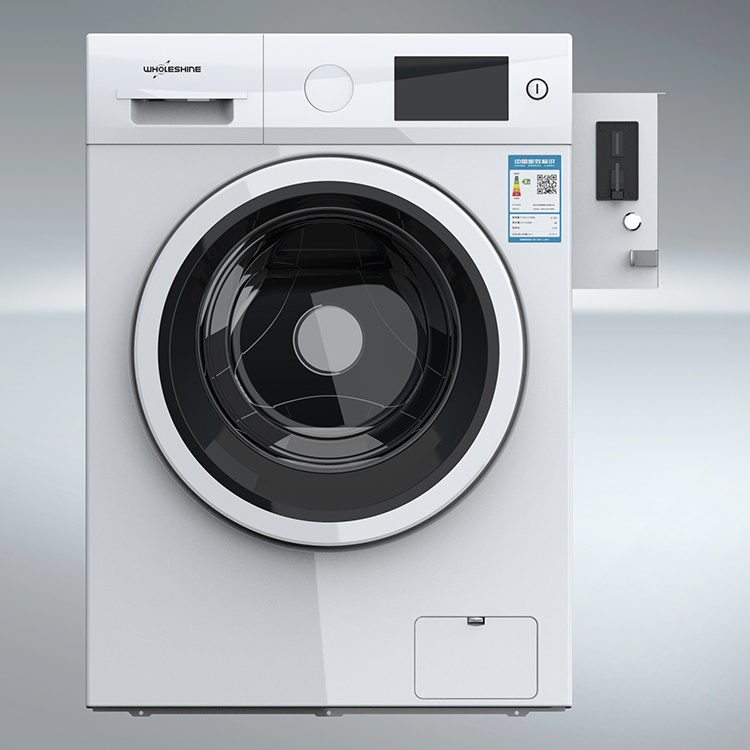 commerical 8kg coin operate front loading washing machine for dormitory laundry  washer