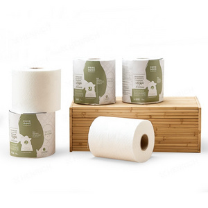 Toilet Paper Jumbo Roll Raw Material Funny Toilet Paper Nutella Container Of Toilet Paper Henrich Bamboo Tissue