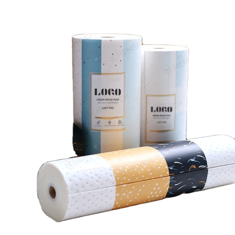 Wholesale Factory Custom eco friendly  disposable cleaning towels kitchen roll manufacturer bamboo hand towel