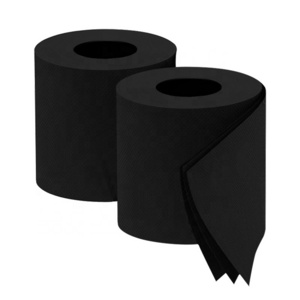 Wholesale Bathroom Embossed Roll Cheap Printed Tissue Rolls Color Black Toilet Paper