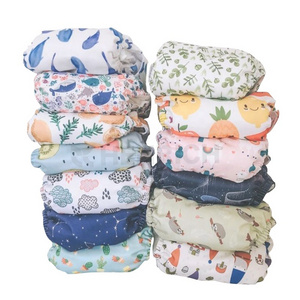 Custom Print Size Cloth Diaper Reusable Washable for Big Kids Insert Bamboo Cloth Diaper