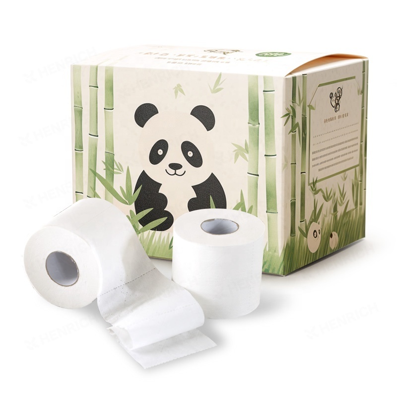 Private Label Toilet Paper Funny Toilet Paper Virgin Pulp Jumbo Roll Toilet Tissue Paper Henrich Bamboo Tissue