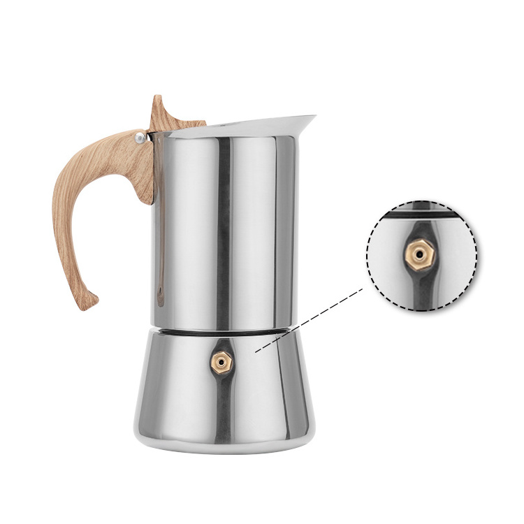 Stainless Steel 304/403  2 4 6 9 Cups Of Espresso Coffee Maker Stovetop Espresso Maker Moka Pot