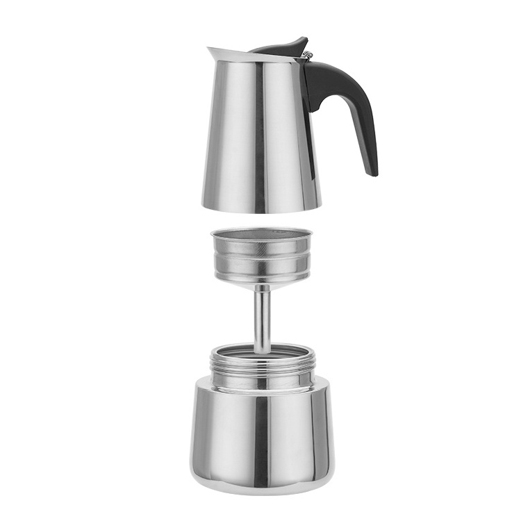 Stainless Steel  2 4 6 9 Cups Of Espresso Coffee Maker Moka Pot Stovetop Espresso Maker