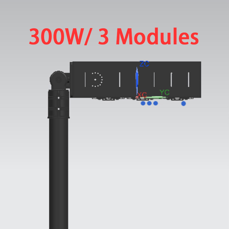 hot sale customize adjustable angle LED module polarized light IES Led High pole Light for tennis court  lighting