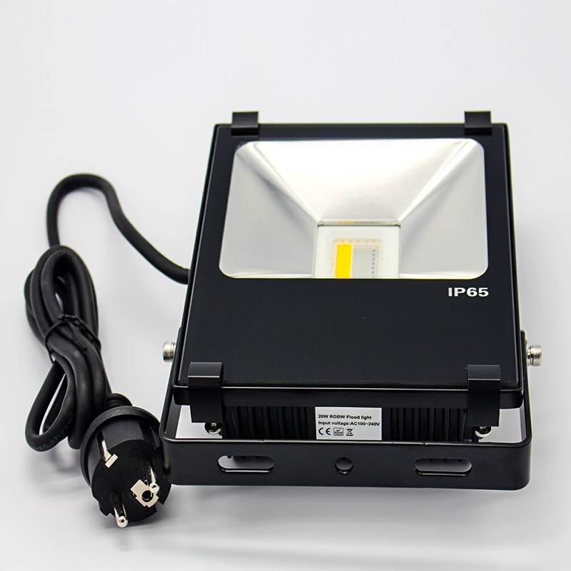 hot sale RC RGBW 30W Black Outdoor Flood Lighting Meanwell Waterproof Led Ip65 Floodlight Spotlight for landscape lighting