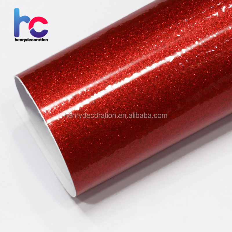 Hot Sales Color Red Glossy Pearl Vinyl Wrap Colorful Glitter Pearl Vinyl Wrap Car Full Body Stickers