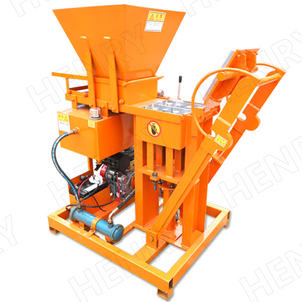 Latest Designed Hr2-25 High Quality DIY Soil Clay Lego Solid Block Making Machine Hydraform Brick Molding Machine