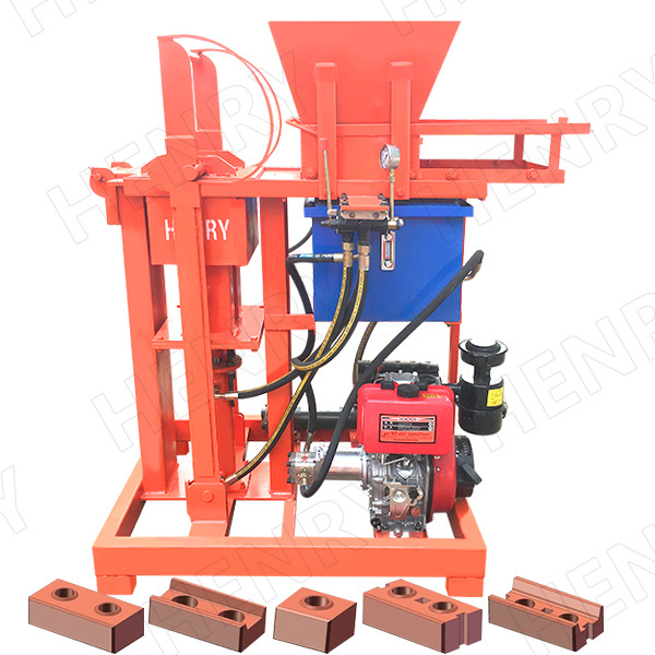 Hr 2-25 Soil Clay Interlocking Brick Machine Hydraulic Press Clay Brick Machine And Clay Brick Machine