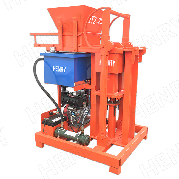 Hr 2-25 Soil Clay Interlocking Brick Machine Hydraulic Press Clay Brick Machine And Clay Brick Machine