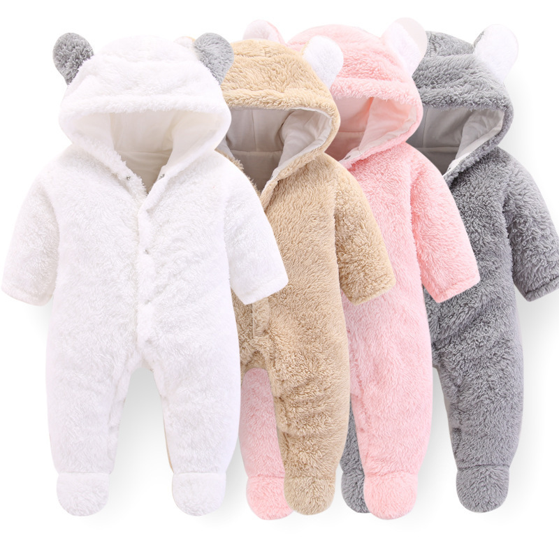 Everystep Polyester Knitted Bodysuit Long Sleeve Newborn Baby Clothes Winter Baby Rompers Baby Onesie