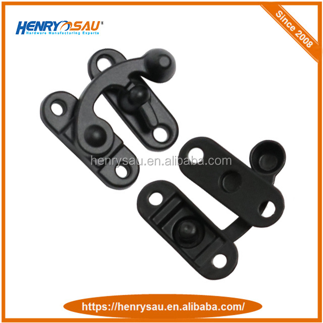 Diecasting Black Small Metal Lock Clasp for Wooden Box Horn Lock Buckles Wine Box Hasp Lock Retro Jewelry Boxes Latch