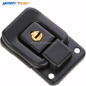 Special Price Metal Black Toggle Latch For Chest Box Case Suitcase Tool Clasp Cabinet Fitting Key Lock Belt Hasp Buckle Hardware