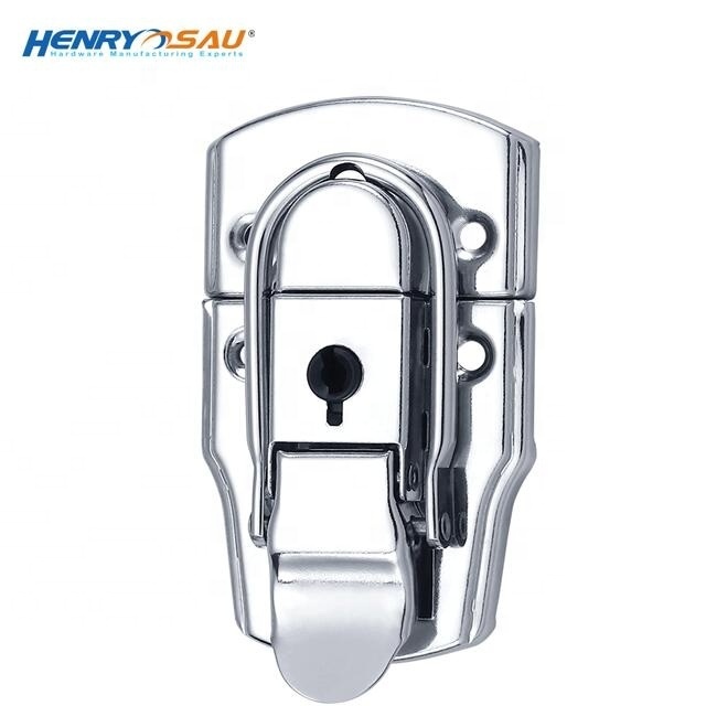 Unique Metal flight case padlock latch lock tool box latch for metal accessories metal draw bolt catch tool box lock latch