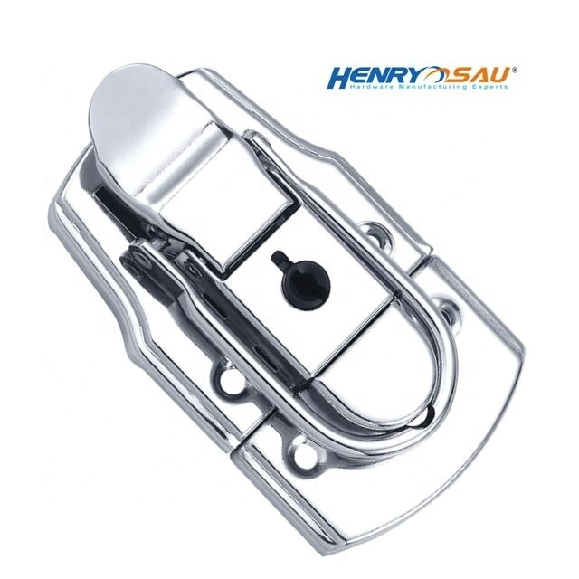 Unique Metal flight case padlock latch lock tool box latch for metal accessories metal draw bolt catch tool box lock latch