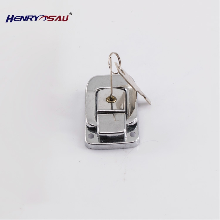 Heavy duty safety padlock hasp case latch lock hanging lock box with key  steamer trunk latch catch lock