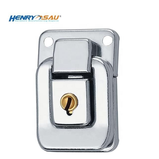 Heavy duty safety padlock hasp case latch lock hanging lock box with key  steamer trunk latch catch lock