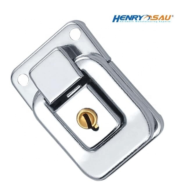 Heavy duty safety padlock hasp case latch lock hanging lock box with key  steamer trunk latch catch lock