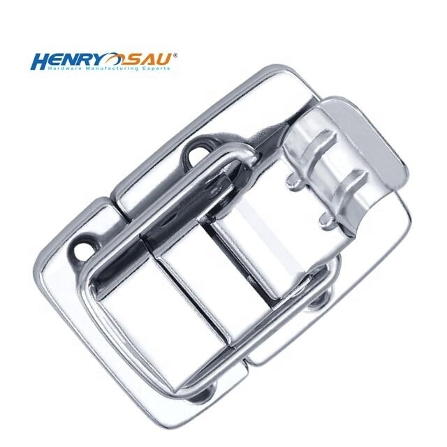 Heavy duty chrome box Locking Hasp advertising cabinet briefcase master latch lock hasp locks buckle wooden case hardware lock