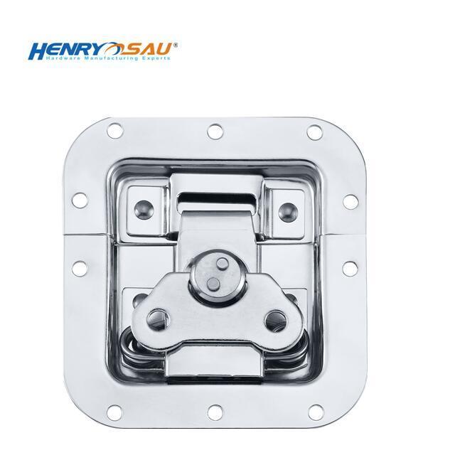 Newest flightcase hardware chrome plating butterfly box latch accessories latch lock  turn latch lock