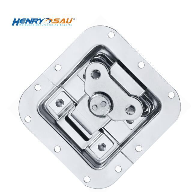 Newest flightcase hardware chrome plating butterfly box latch accessories latch lock  turn latch lock