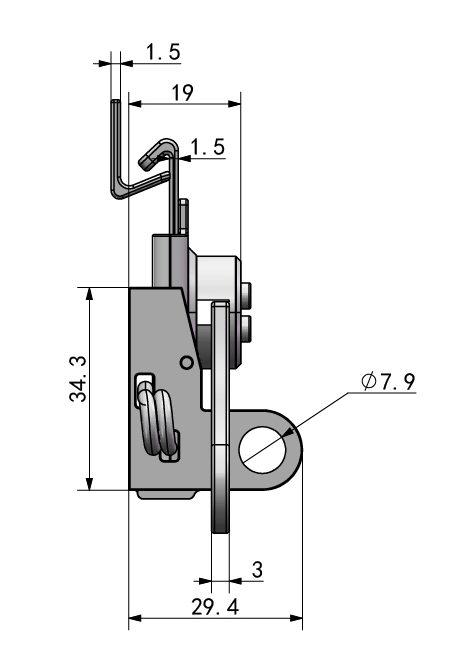 Latch Lock Butterfly Latch Twist Butterfly catch with Captive Body  Latch  For Case