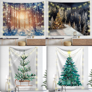 Vintage Premium Refined Romantic Warm Ambiance Christmas Series Poster Blanket Tapestry Indoor Outdoor Dorm Classroom Decoration