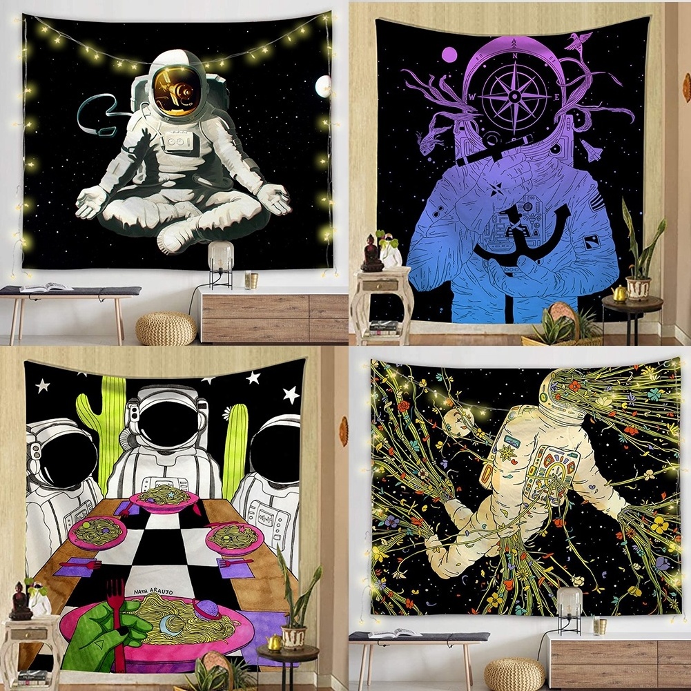 Creative Interesting Unique Multipurpose Utility Science Fiction Star Astronaut Series Customized High Quality Tapestries