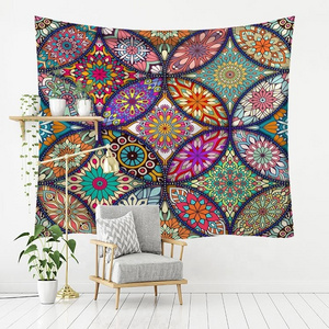 Vintage Colourful Warm Ambiance Kaleidoscope Series Art Decor Wall Hanging Tapestry Christmas Thanksgiving Easter Present