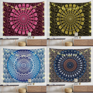 Psychedelic Bohemia Premium Vintage Refined Ambiance Bedroom Aesthetic Mandala Series Tapestries Mediation Yoga Picnic Mat