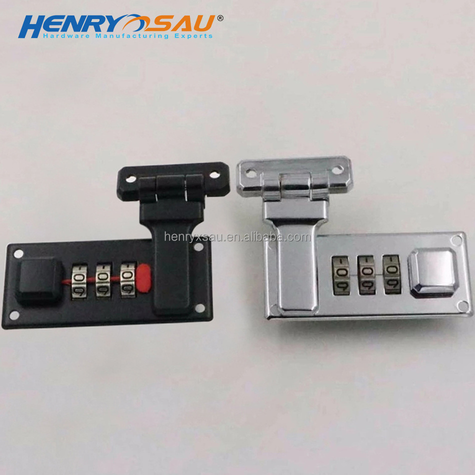 Black Coated Metal Code Combination Lock for Suitcase Number Lock & Alloy Password Lock for Aluminum Box & Cabinet Number Wheels