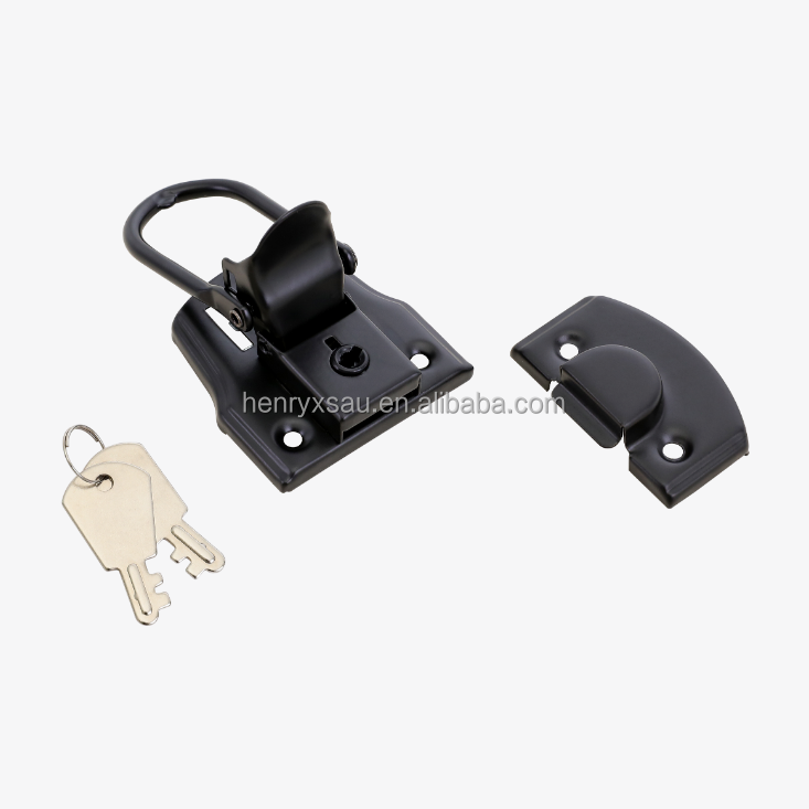 metal latch toggle black turn lock clasp for tool box flight suit case hand bag lock box cabinet briefcase accessories hardware