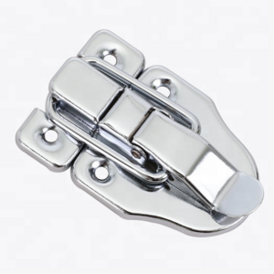 Top selling tool box metal buckle fittings 1.5" small box chrome plated clasp lock catch for wooden case accessories jewelry box