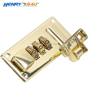 Factory Supply Suitcase Alloy Gold Plated Lock Briefcase Lock Small Security Digital Combination Coded Lock for Premium Gift Box