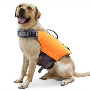 Dog Life Jacket Lightweight Adjustable Dog Safety Fin Life Jacket Vest for Pet Summer Swimming Dog Life Jacket