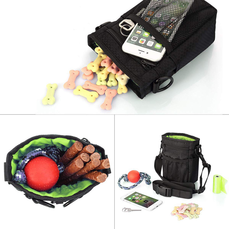 Hot Selling Outdoor Easily Carries Dog Training Pouch Pet Dog Treat Pouch Portable Adjustable Dog Walking Bag