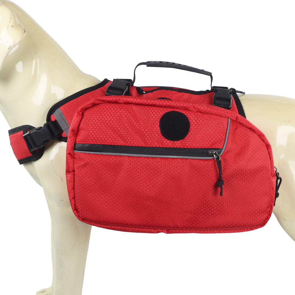 Dog Saddle Backpack for Dog to Wear Waterproof Detachable Hiking Dog Backpack Harness with Removable Bags for Walking Outdoor