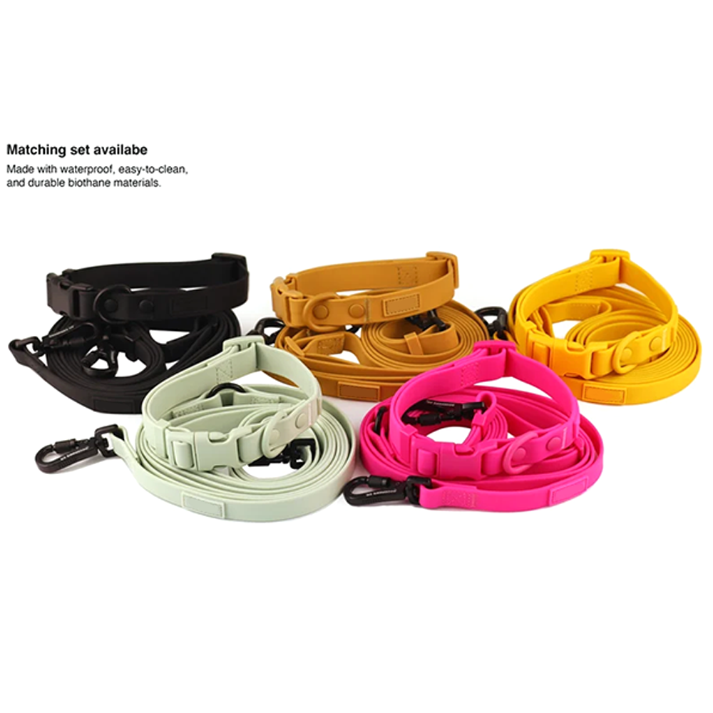 Custom Color Waterproof Soft Dog Collar PVC Premium Quality Biothane PVC Dog Collar and Leash Coated No Slip PVC Dog Collar