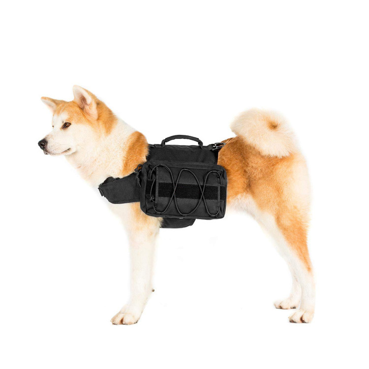 Outdoor Products Adjustable Travel Camping Hiking Backpack Saddle Dog Harness Saddle Bag