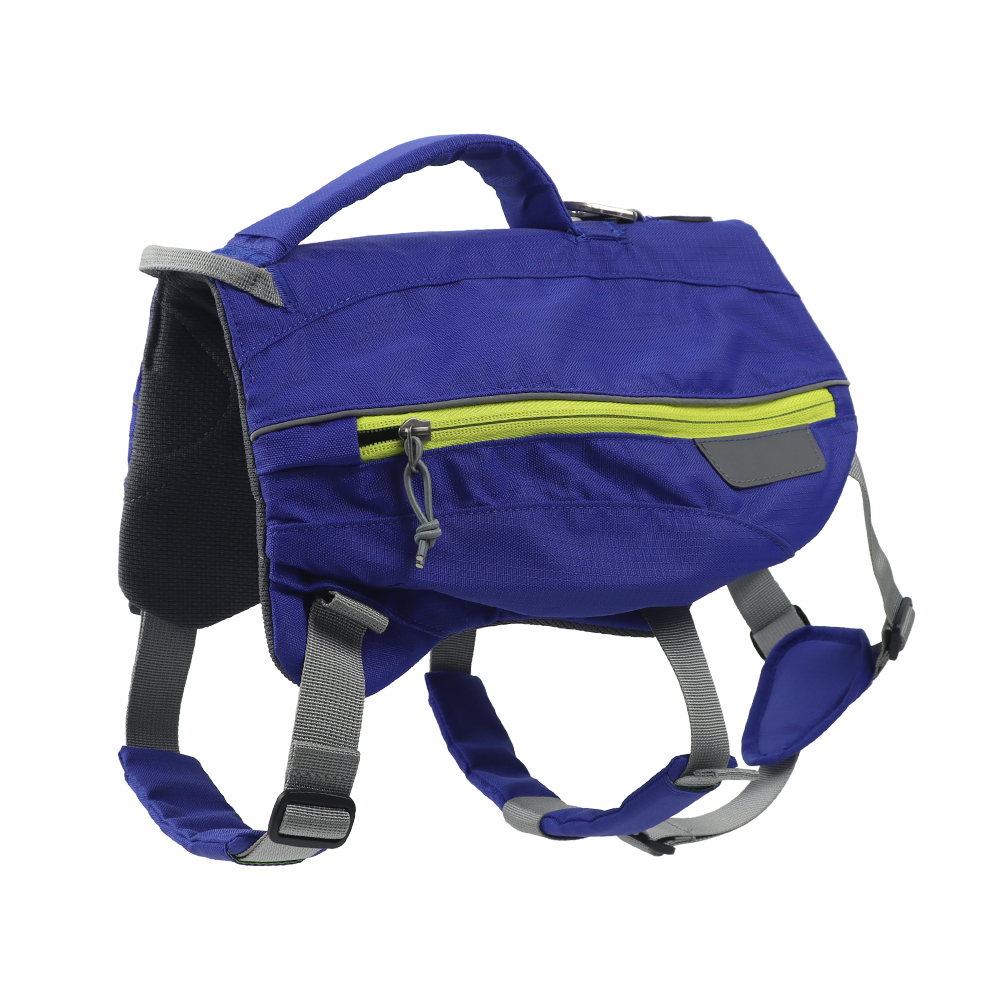 Dog Harness Backpack for Medium Large Dog Saddle Bag for Dogs to Wear Harness Saddlebag with Reflective Safety Side Pockets