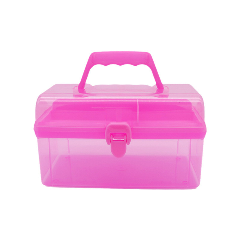 Durable Clean Plastic Container With Handle Organizer Box Large Storage Bin For Toys Kids Room