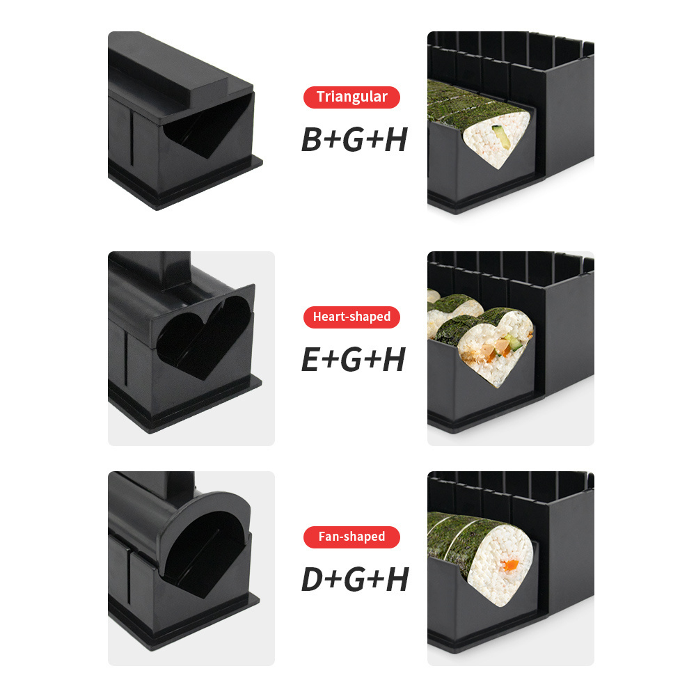 Kitchen & Tabletop Gadgets Kitchen Accessories Food Beverage Beginners Sushi Maker Set