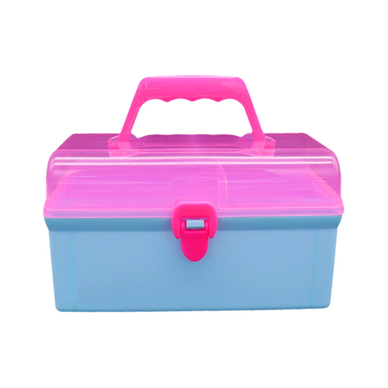 Durable Clean Plastic Container With Handle Organizer Box Large Storage Bin For Toys Kids Room