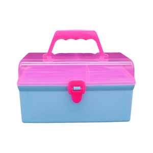 Durable Clean Plastic Container With Handle Organizer Box Large Storage Bin For Toys Kids Room